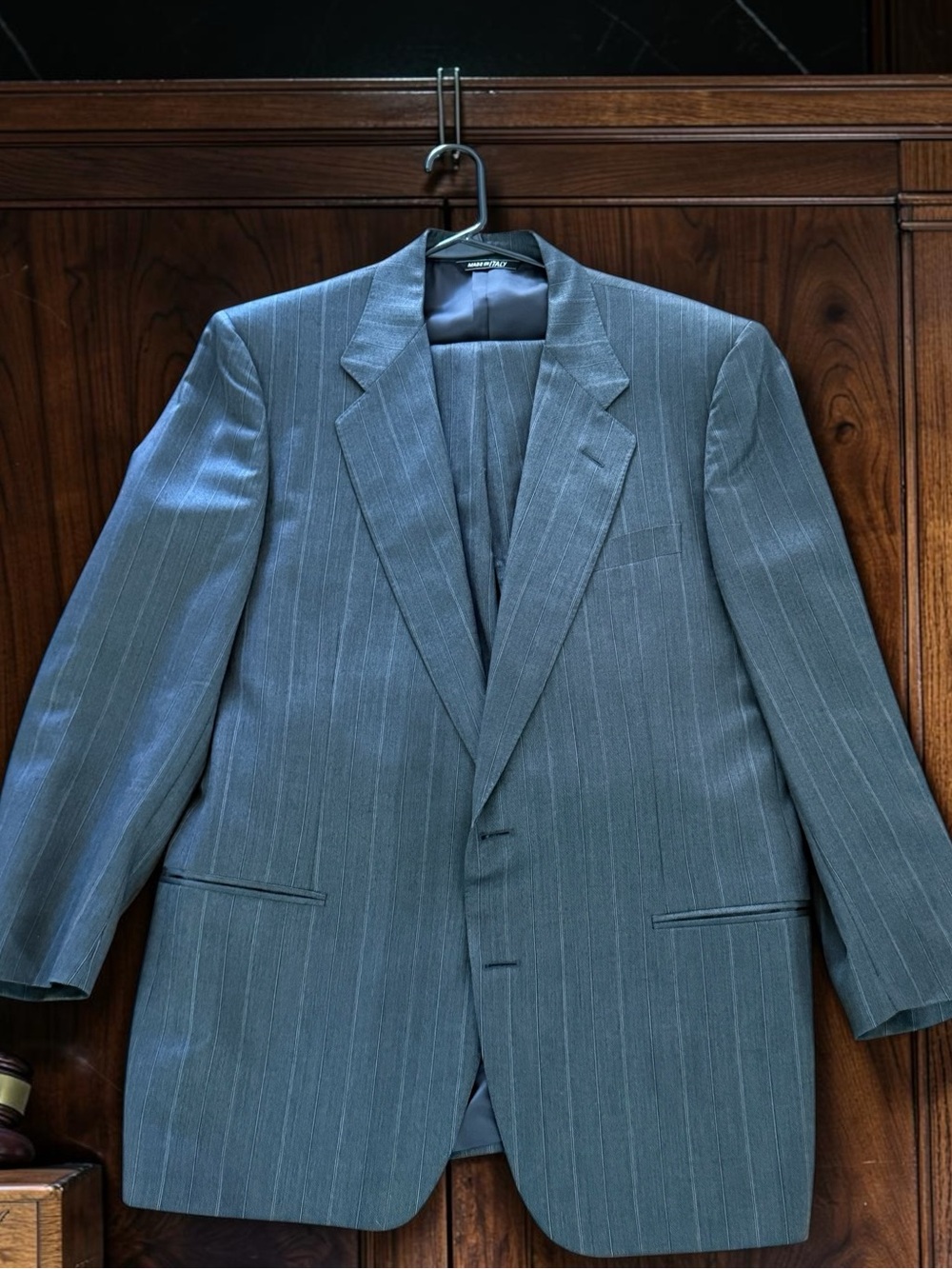 Canali Men's Charcoal Pinstripe Suit